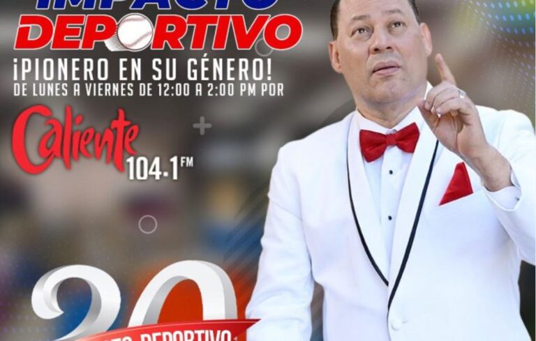 Con 30 premios, Franklin Mirabal celebrará los 30 años de Impacto Deportivo Radio