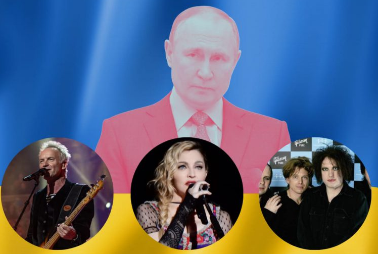Madonna, Sting, The Cure: la esfera del rock y el pop apoya a Ucrania