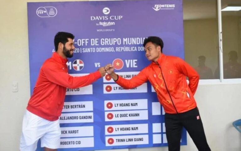 Dominicano Nick Hardt contra vietnamita Linh Gian en inicio de la Copa Davis