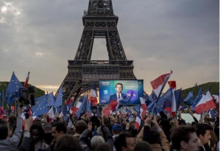 Emmanuel Macrón reelegido como presidente de Francia