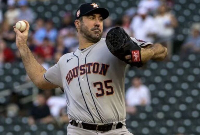 Lanzador Justin Verlander llevó un partido sin hit hasta el octavo acto