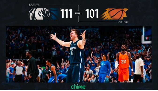 Dallas Mavericks vencen a los Suns y empatan 2-2 su serie semifinal en el Oeste