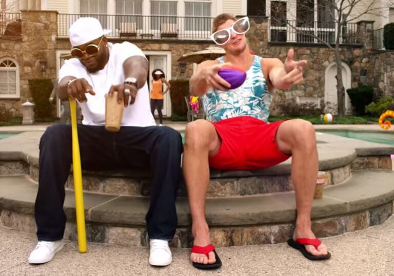 Big Papi despide al jugador NFL Rob Gronkowski a ritmo de bachata