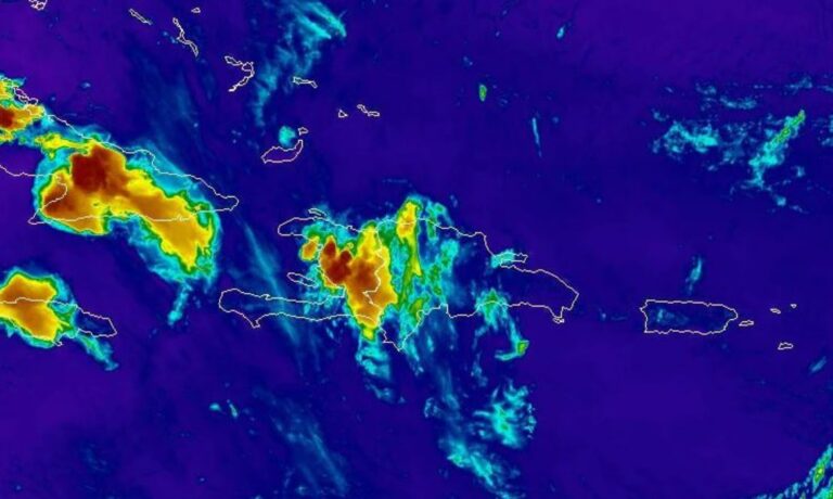 Meteorología prevé aguaceros al interior del país a causa de vaguada