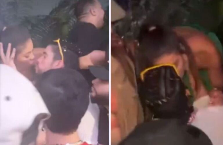 Puertorriqueño Bad Bunny se da apasionado beso con una fan en una discoteca
