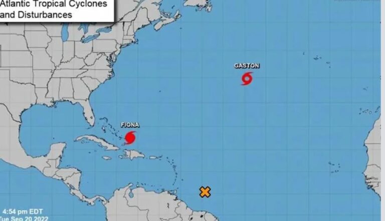 Tormenta Gastón se forma en el Atlántico mientras Fiona amenaza a Bahamas