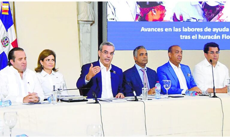 Presidente Abinader rinde informe sobre avances en labores de ayuda tras huracán Fiona; Gobierno estima daños superan los RD 20,000 millones