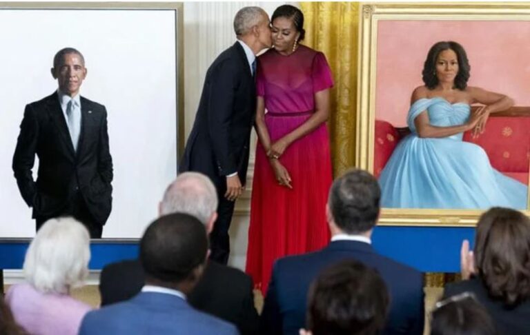 Los Obama develan sus fotos oficiales en la Casa Blanca