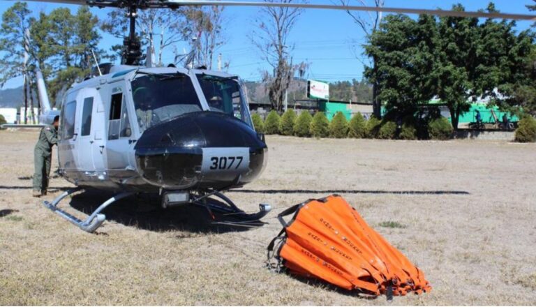 Fuerza Aérea de República Dominicana contribuye a sofocar incendio en Valle Nuevo, Constanza