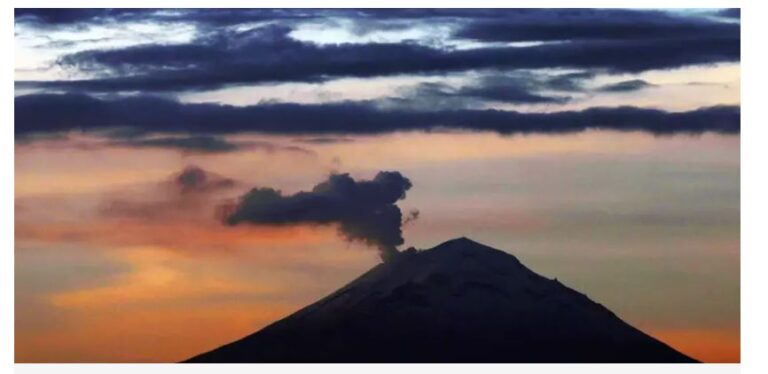 Alerta por actividad del volcán Popocatépetl