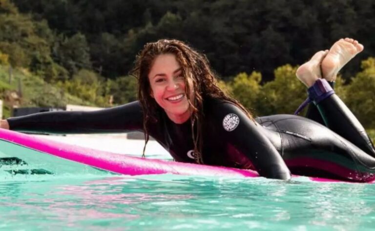 Shakira presumió en Miami el talento que tiene para el surf