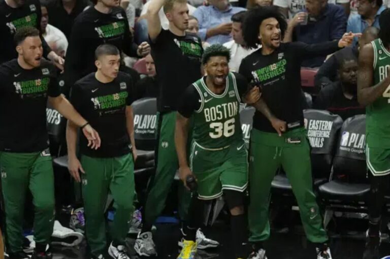 Tatum anota 33, Celtics evitan la eliminación al vencer al Heat 116-99 en el Juego 4