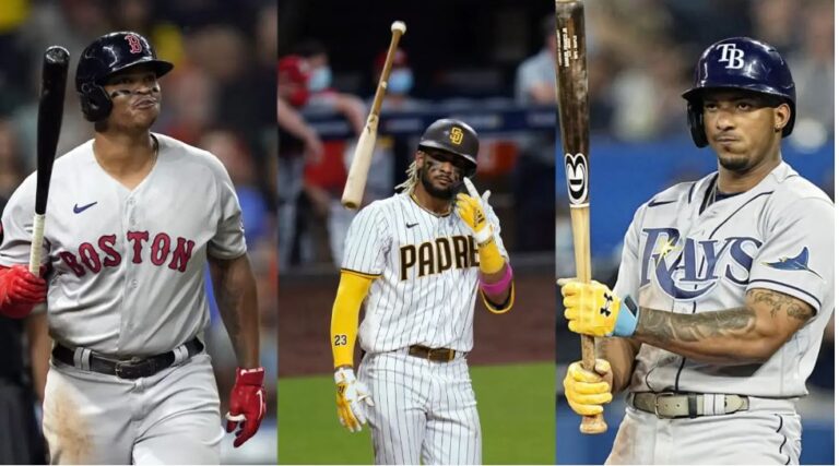 Devers, Tatis Jr. y Franco se sienten duro con su bateo
