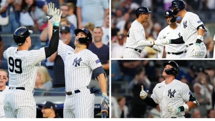 Judge conecta tres jonrones y Yankees evitan derrota