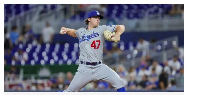 Novato Ryan Pepiot llevó un juego perfecto hasta el sexto en blanqueada de los Dodgers a Marlins