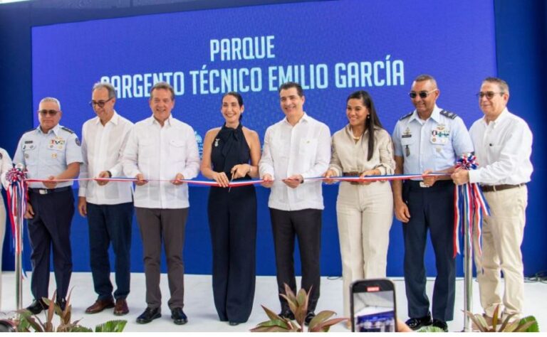 Primera Dama de la República, MICM, Banco Popular y FARD inauguran remozamiento Parque “Sargento Técnico Emilio García” en Base Aérea de San Isidro